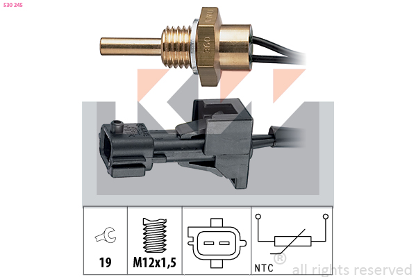 Senzor,temperatura lichid de racire 530 245 KW